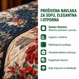 Prešivan pokrivač za sofu Srce vrt