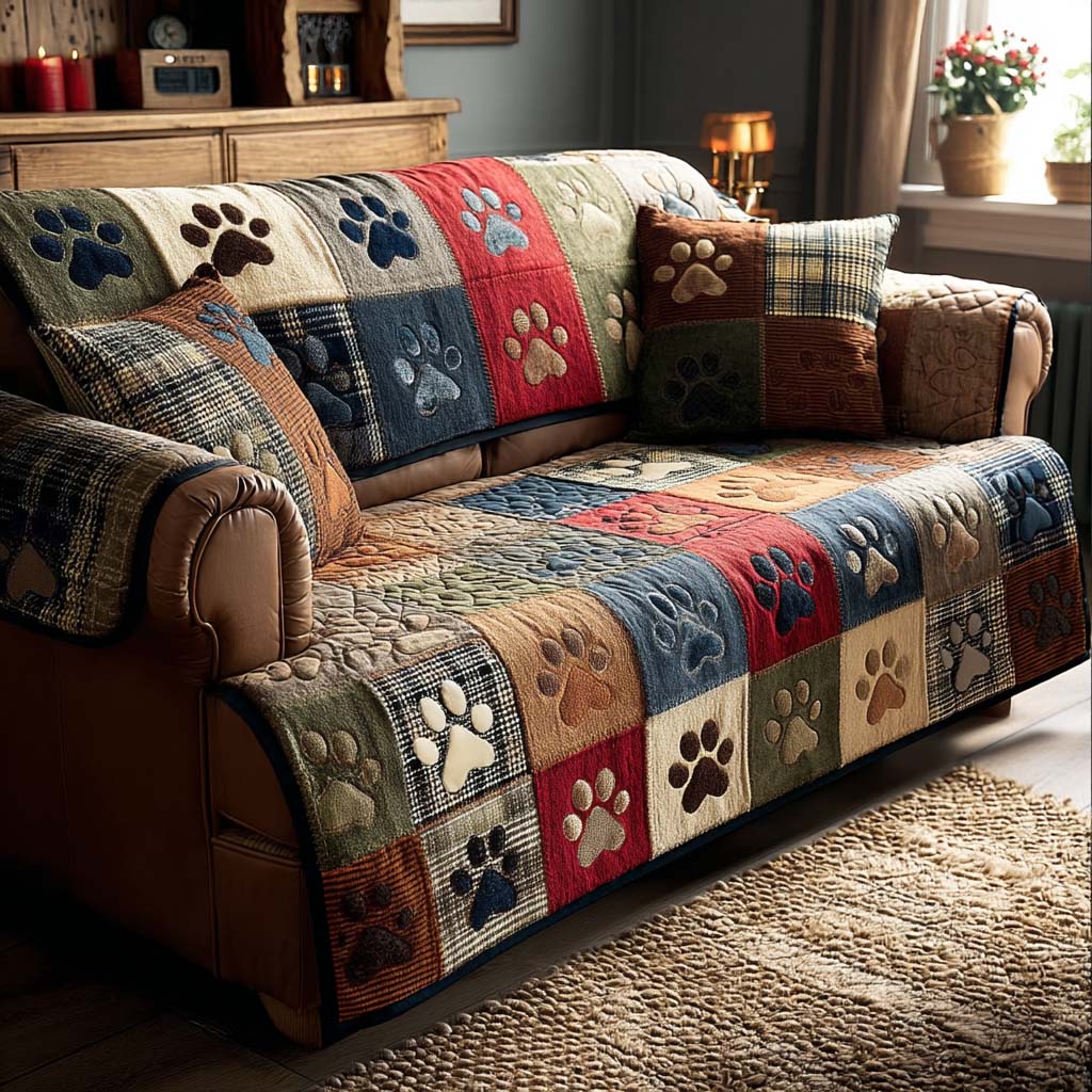 Prešani pokrivač za sofu Šapica